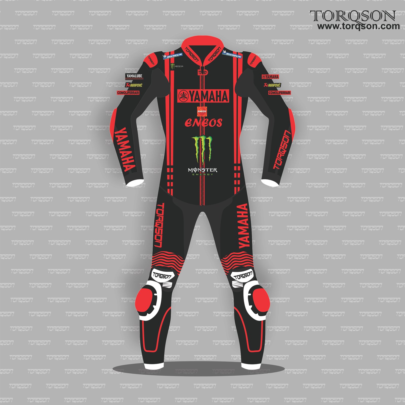 Men & Women Black Yamaha Motogp Motorcycle Racing Leather Biker Racing Suit