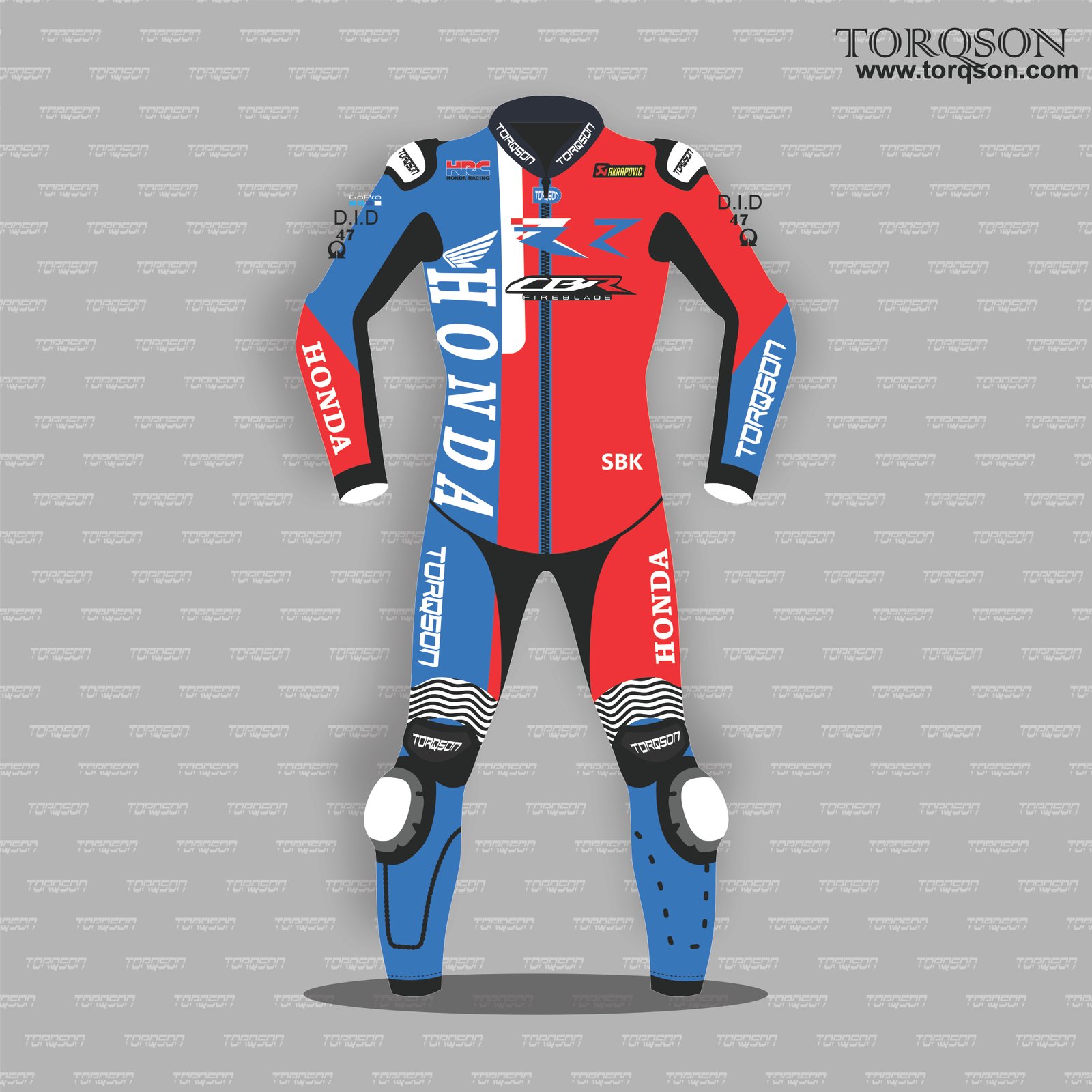 Men & Women Honda CBR Fireblade Motogp Cowhide Leather Motorcycle Racing Suit