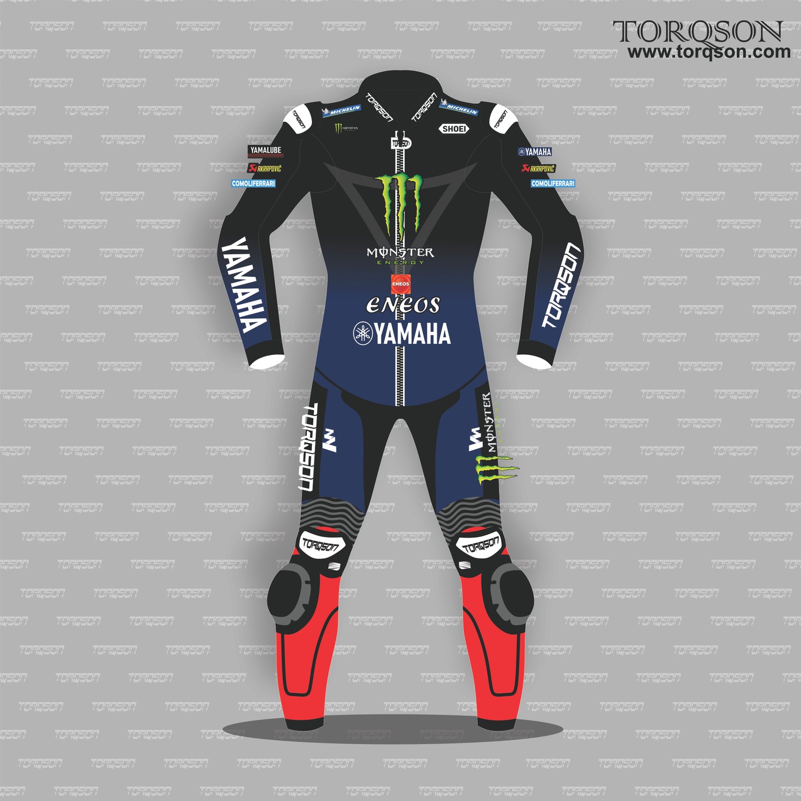 Men & Womens Yamaha Motogp Motorcycle Racing Cowhide Leather Suit