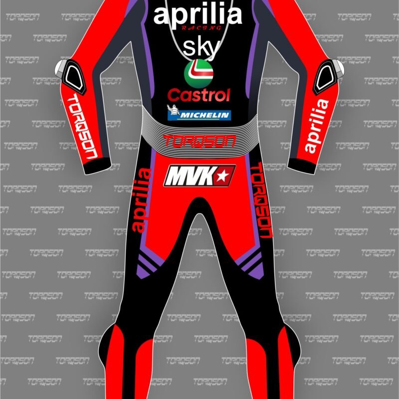 Men & Women Aprilia Motogp Cowhide Leather Motorcycle Racing Suit
