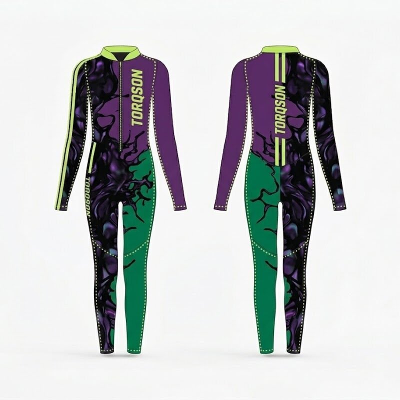 Professional Motorcycle Racing Undersuit – Breathable Compression Base Layer