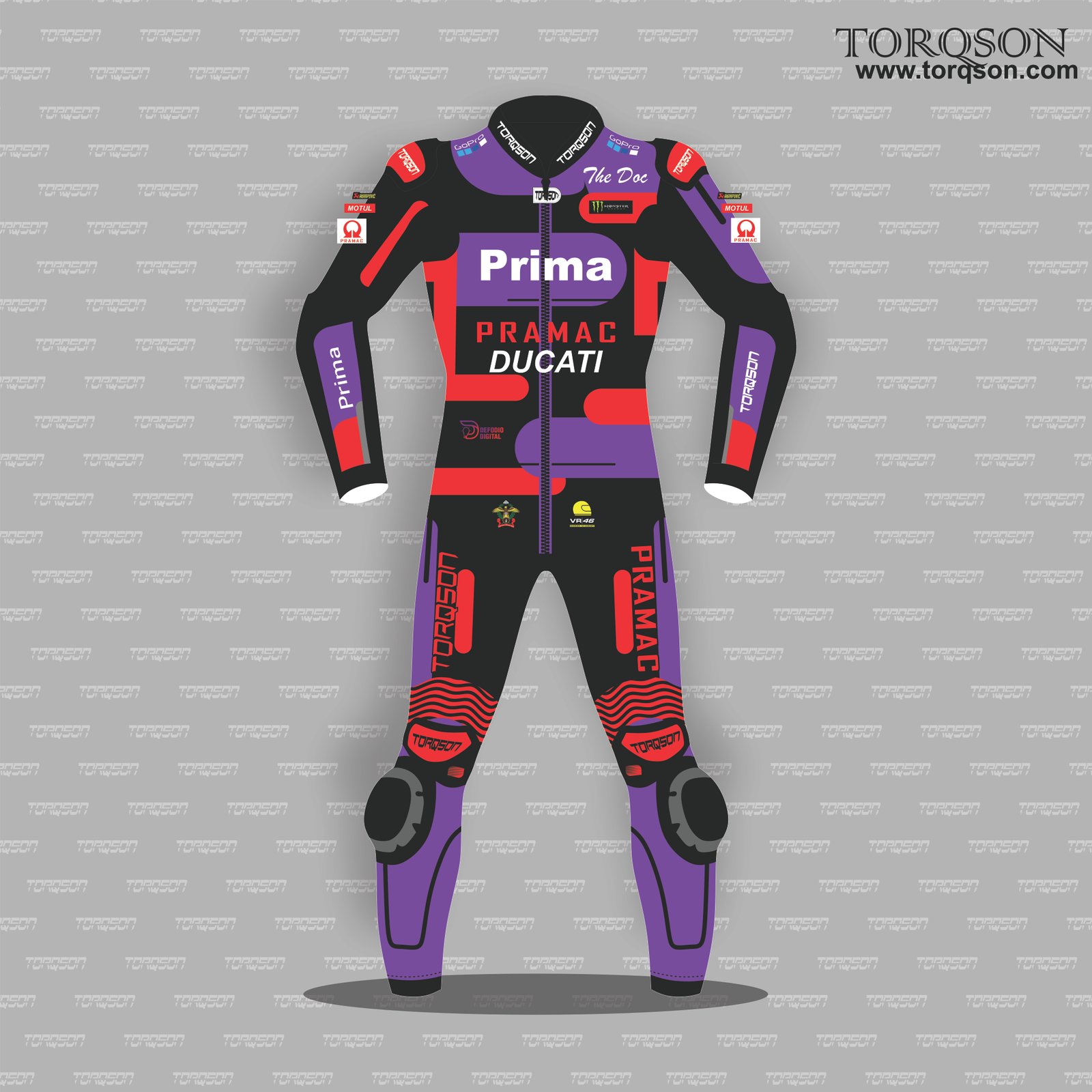 MEN FRANCO MORBIDELLI DUCATI MOTORBIKE RACINGSUIT MOTOGP 2025