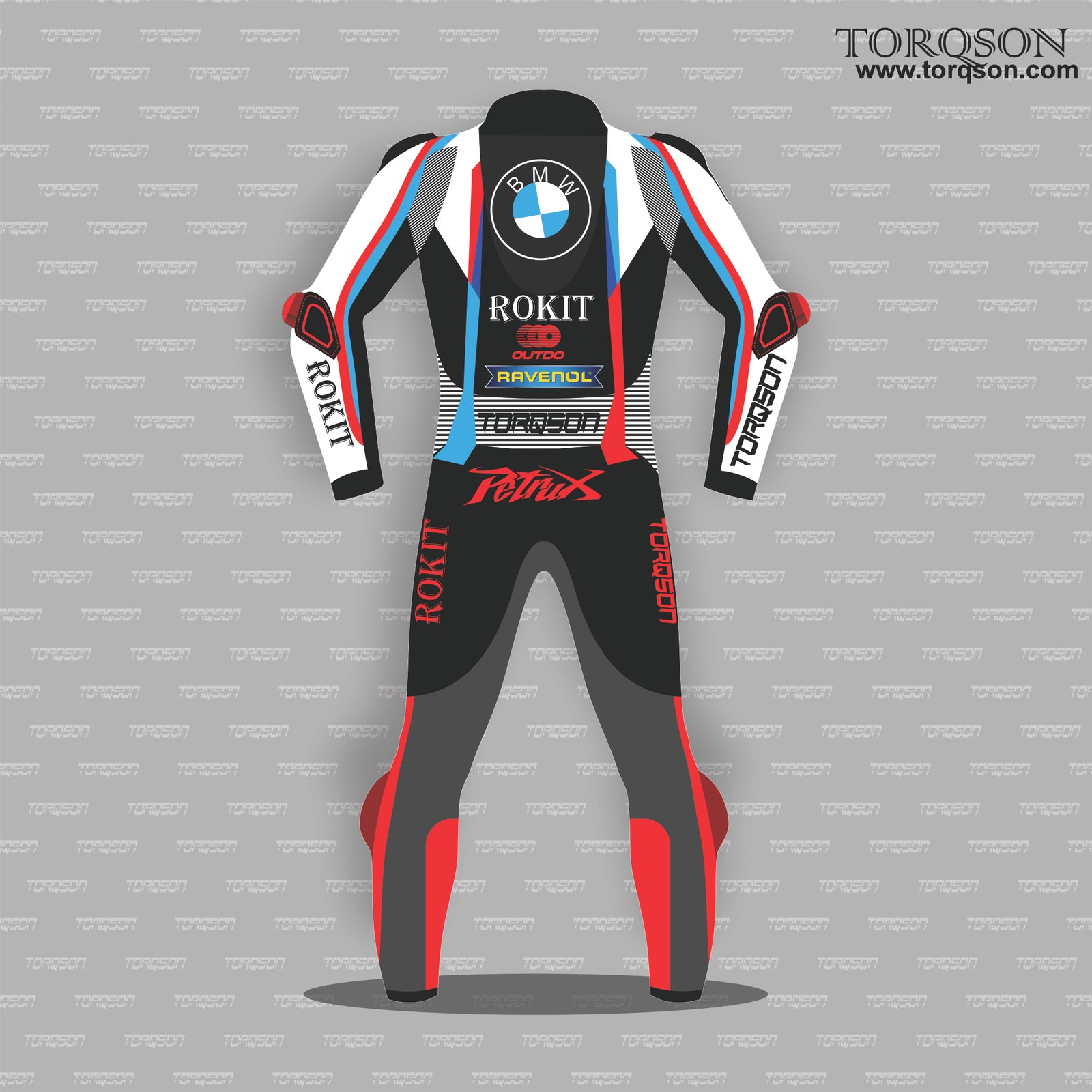 Men's BMW MotoGP Motorbike Racing Leather Biker Suit