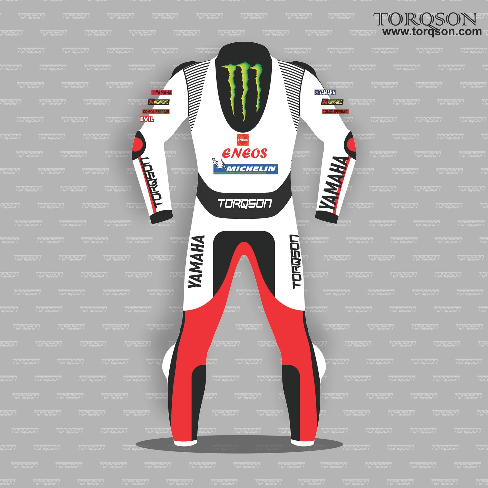 Men & Women White Yamaha Motogp 2025 Leather Motorcycle Racing Biker Suit