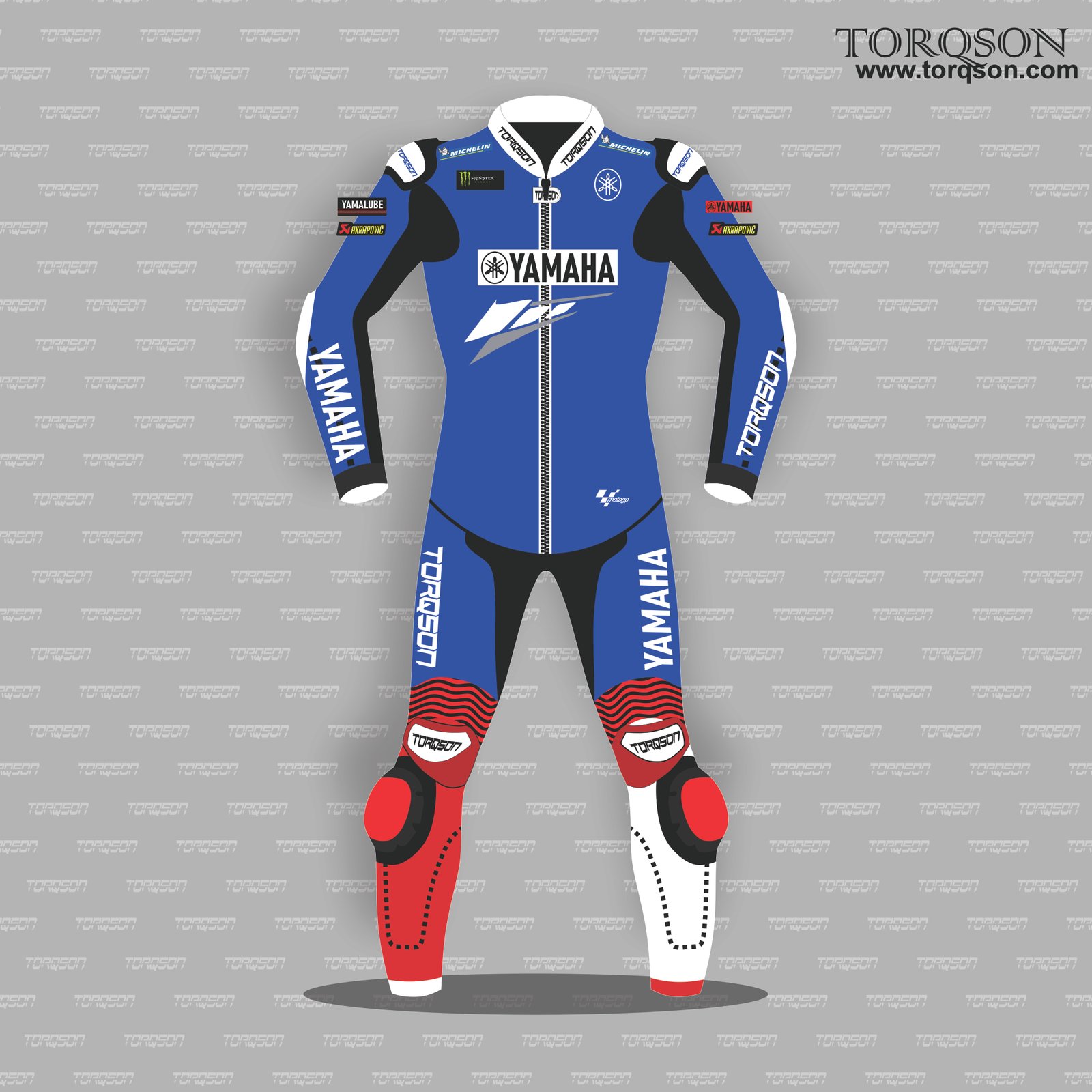 Mens Yamaha Motorbike Racing aLeather Suit