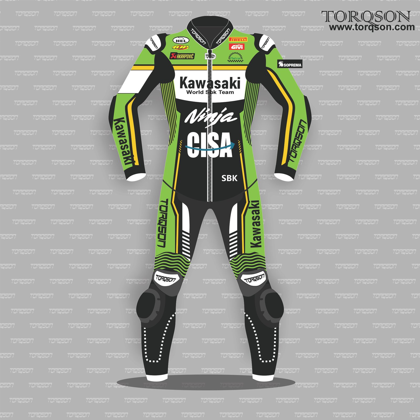 KAWASAKI NINJA MOTORBIKE RACING SUIT Kawasaki biker riding suit