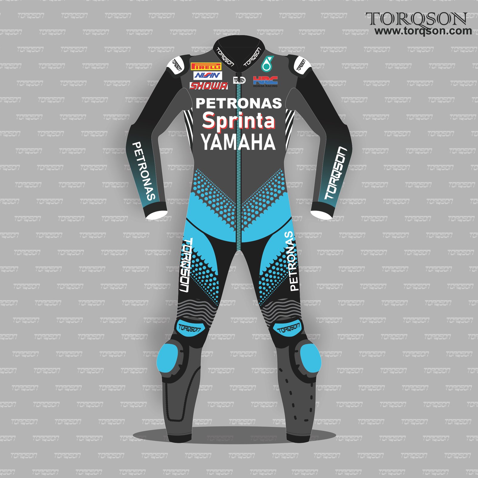Yamaha Petronas Motorcycle Racing Leather biker Suit