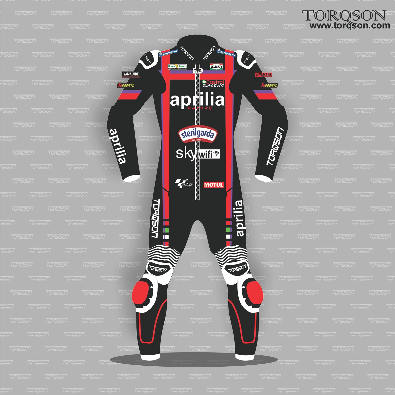 Motorcycle Full Body Suit Jorge Martin Aprilia MotoGP 2025