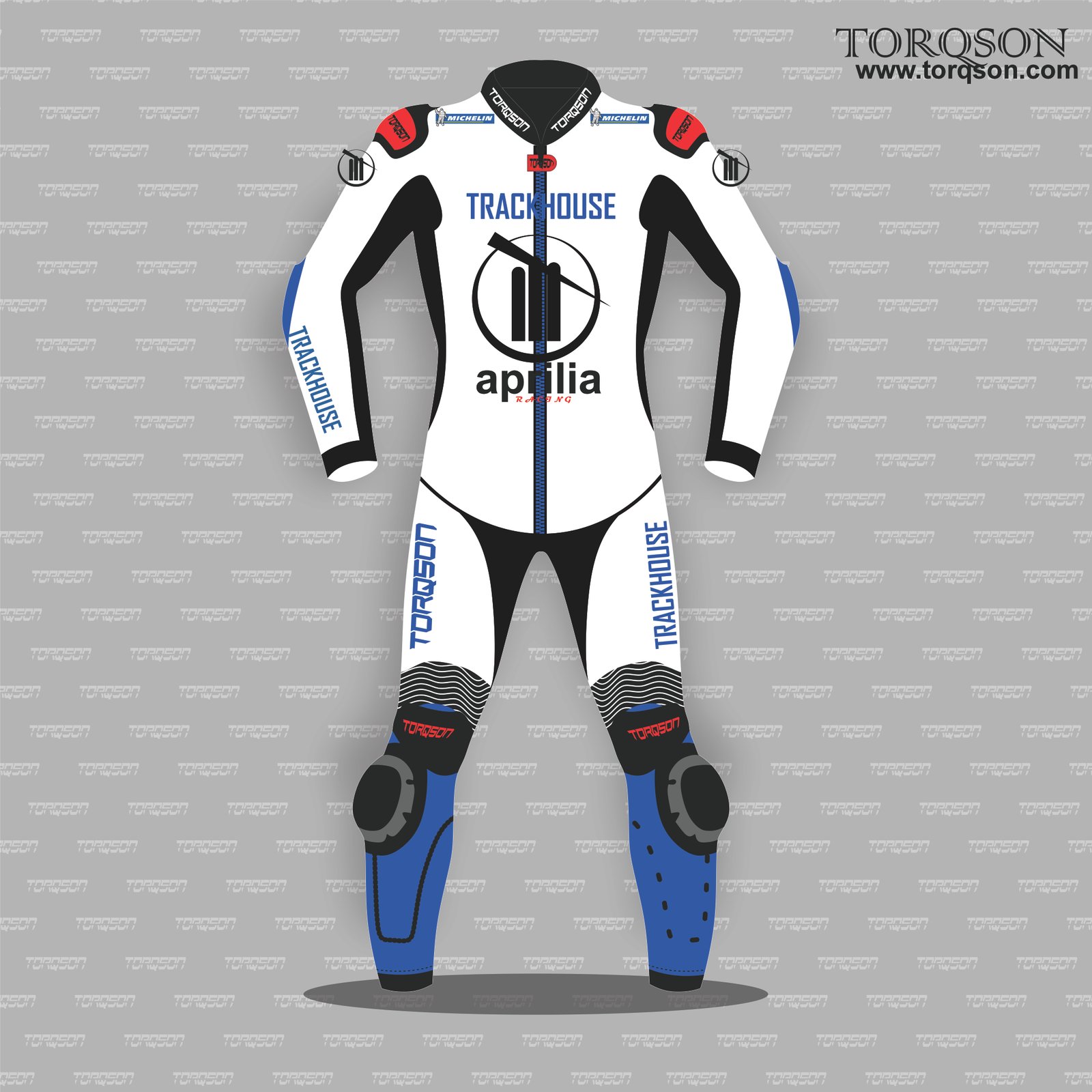 Aprilia Trackhouse MotoGP Style Motorcycle Leather Suit