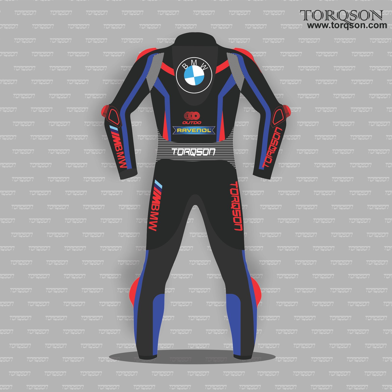 Men's BMW MotoGP Motorbike Racing Leather Biker Suit