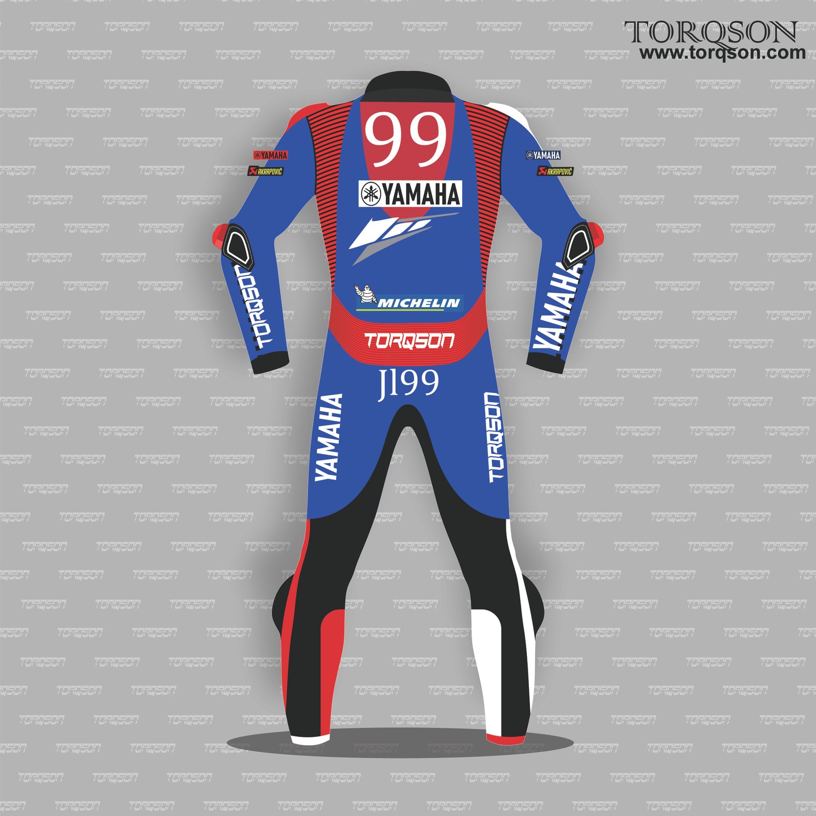 Mens Yamaha Motorbike Racing aLeather Suit