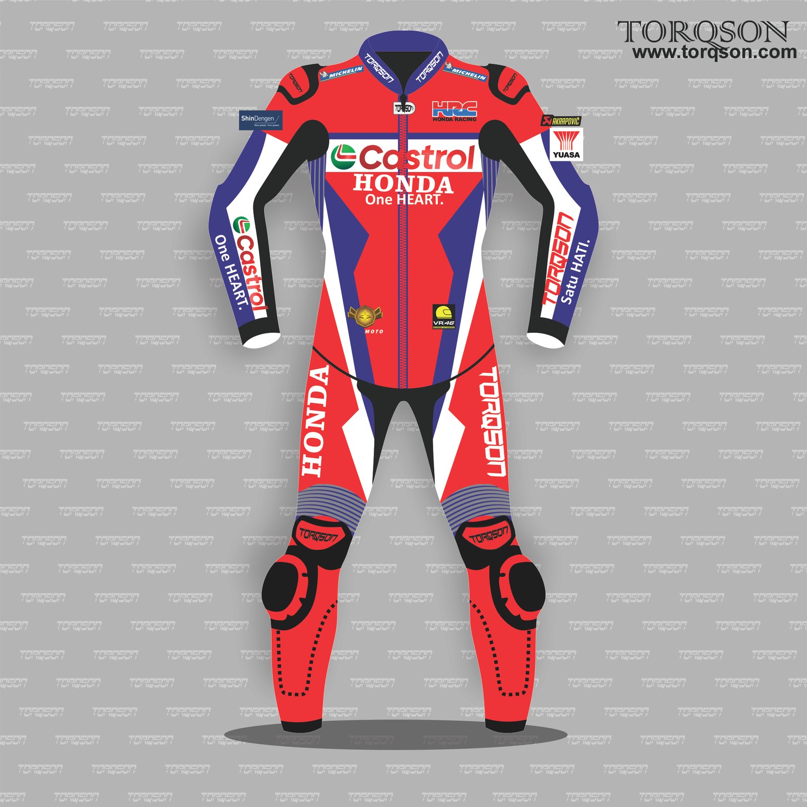 Castrol Honda Leathers Johann Zarco MotoGP 2025