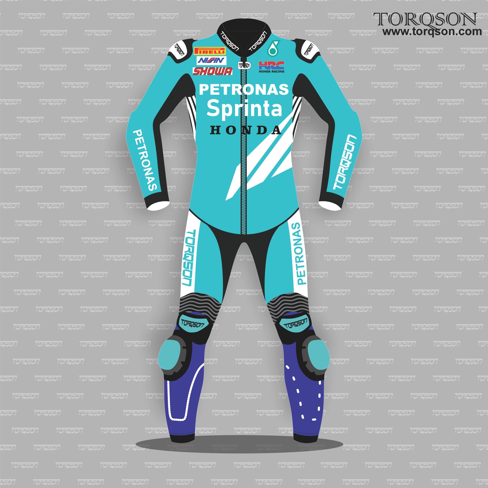Sprinta Petronas Style Motorcycle Racing Suit