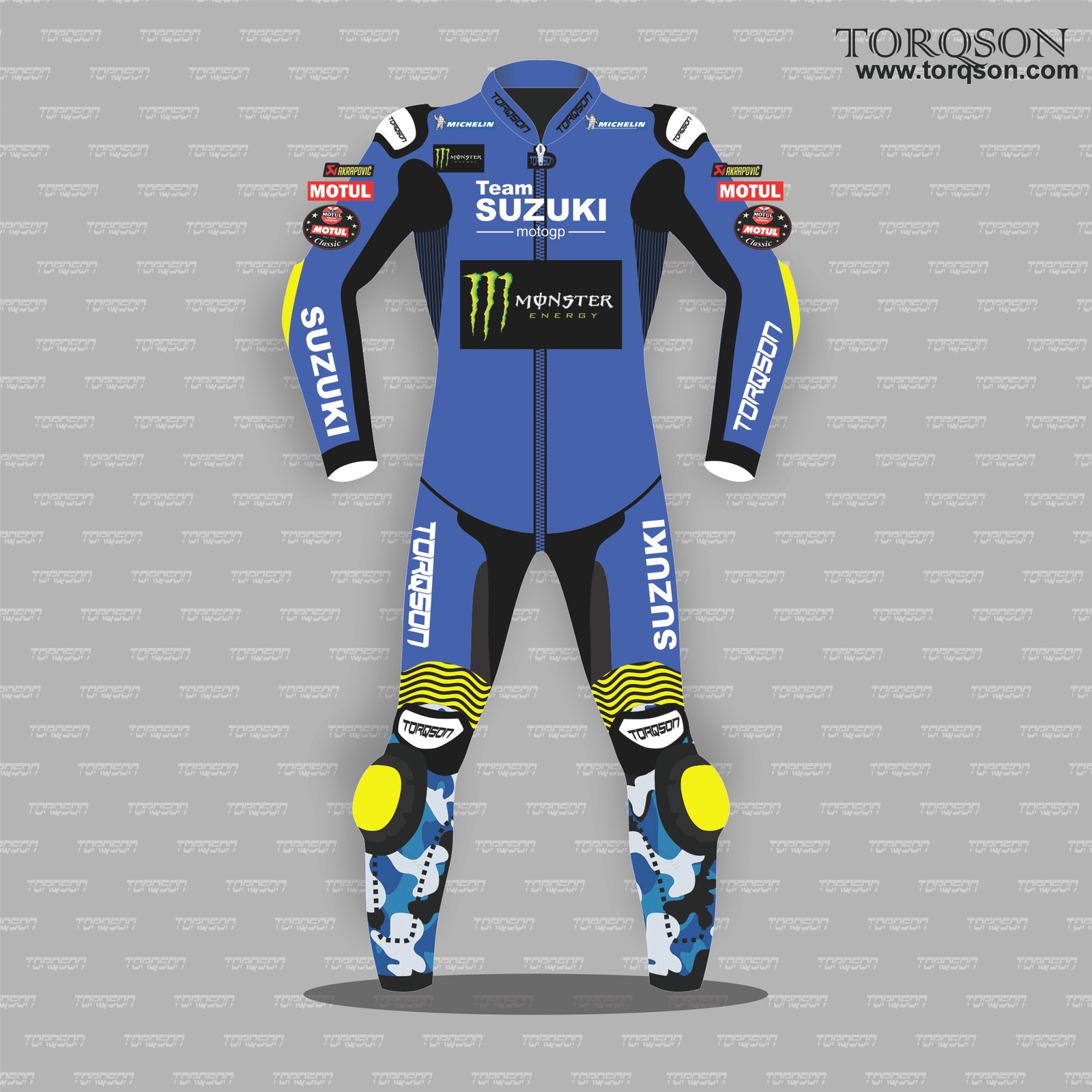 Suzuki Motogp Motorcycle Racing Leather Biker Racing Suit