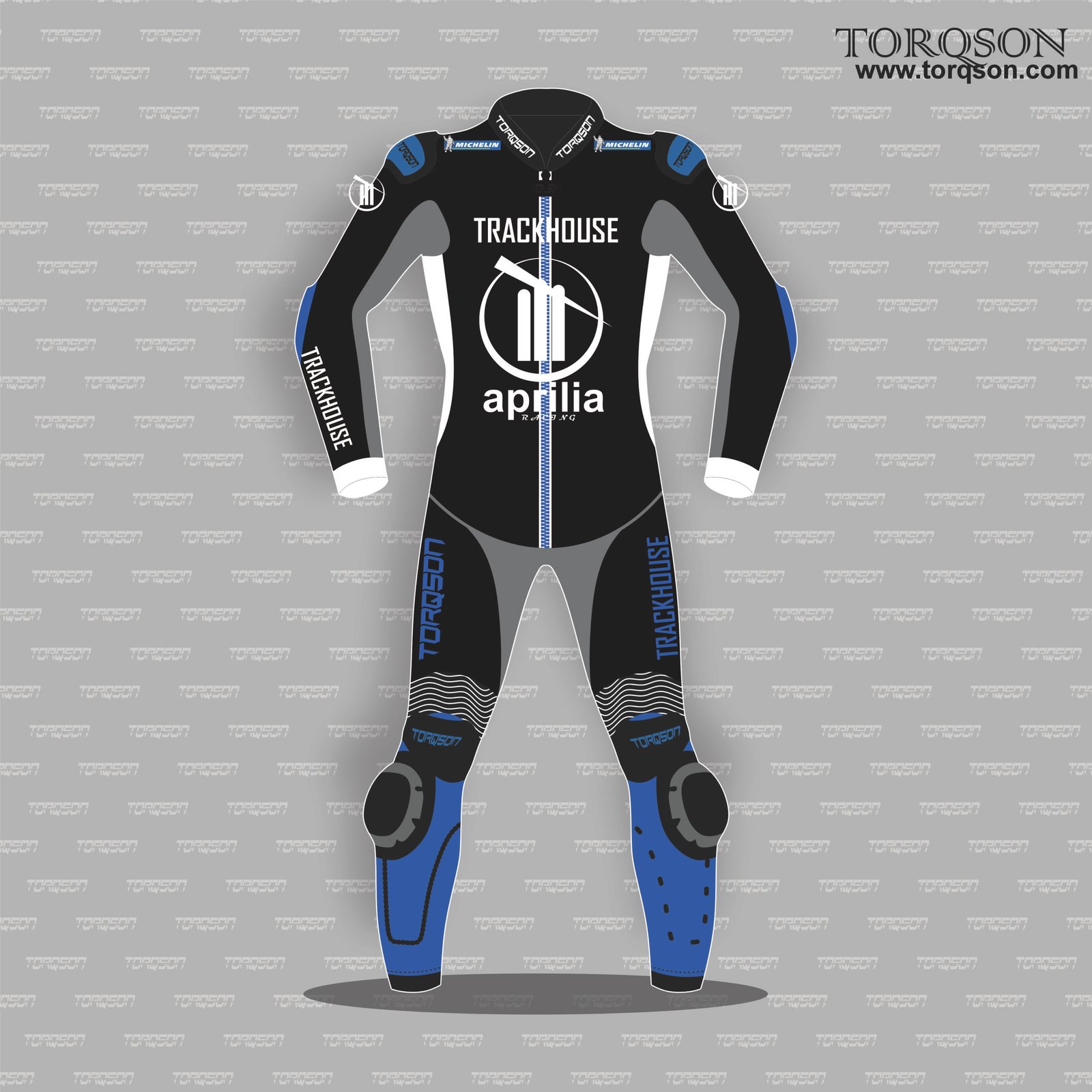 Aprilia Trackhouse MotoGP Style Motorcycle Leather Suit