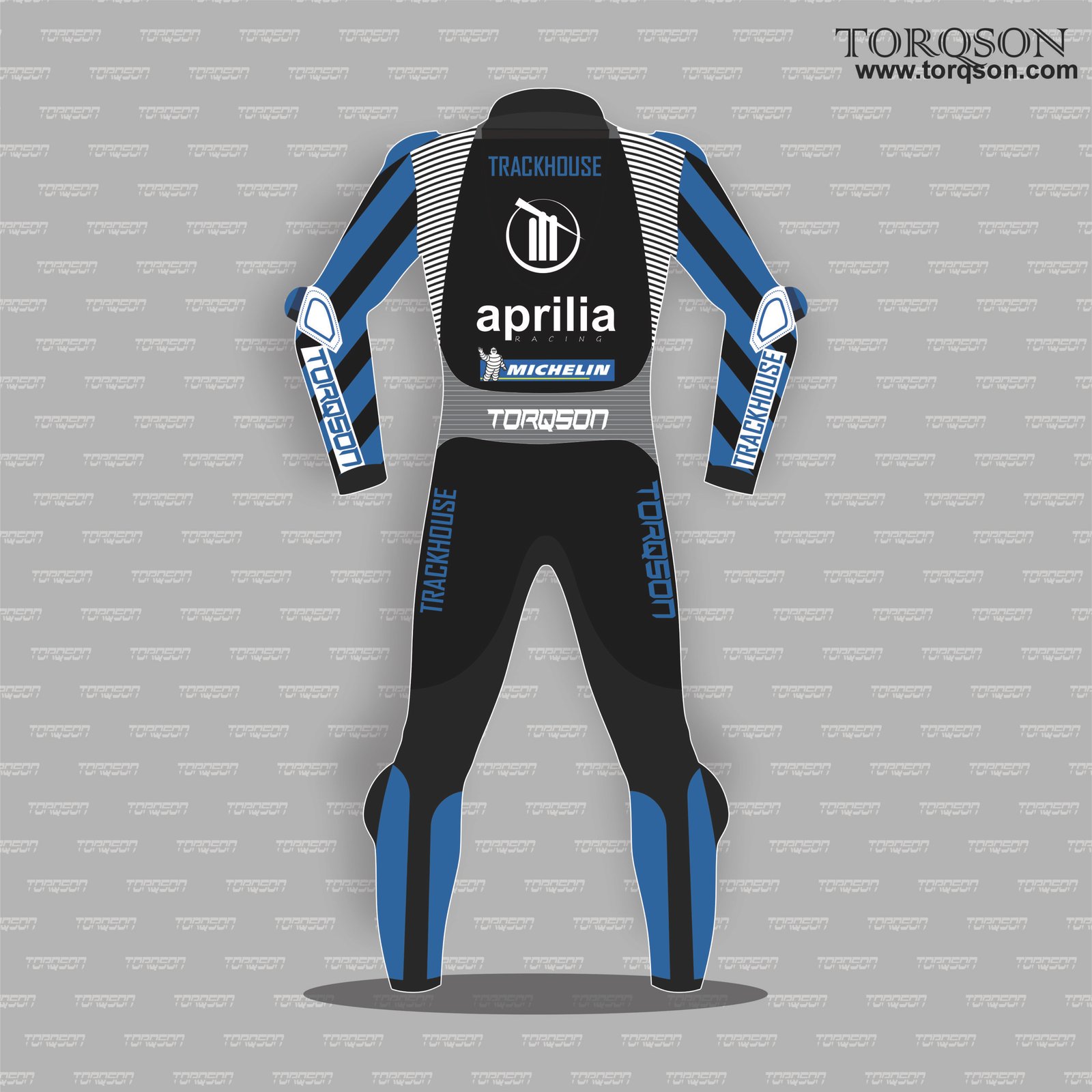 Aprilia Trackhouse MotoGP Style Motorcycle Leather Suit