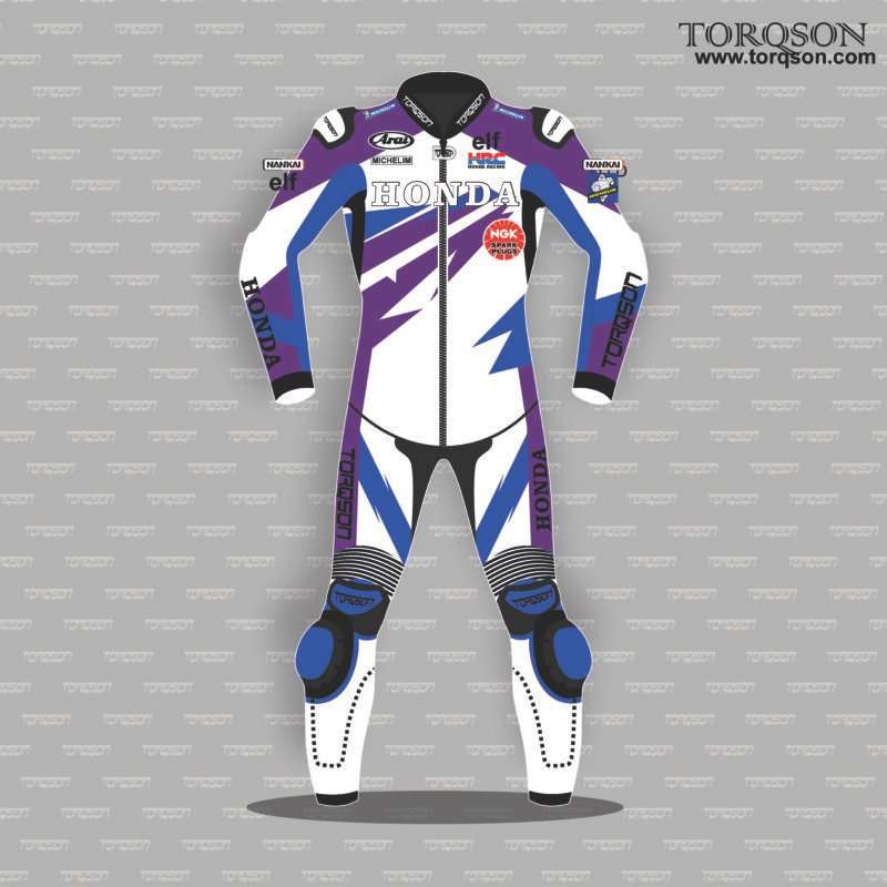 Men & Women Honda CBR Fireblade Motogp Cowhide Leather Motorcycle Racing Suit