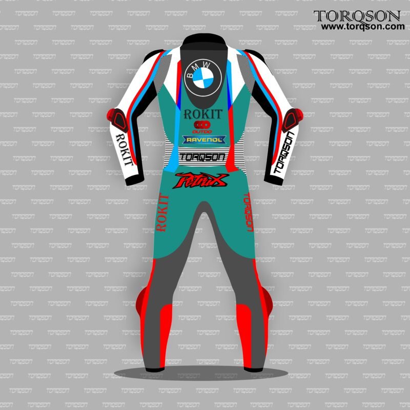 Men's BMW MotoGP Motorbike Racing Leather Biker Suit