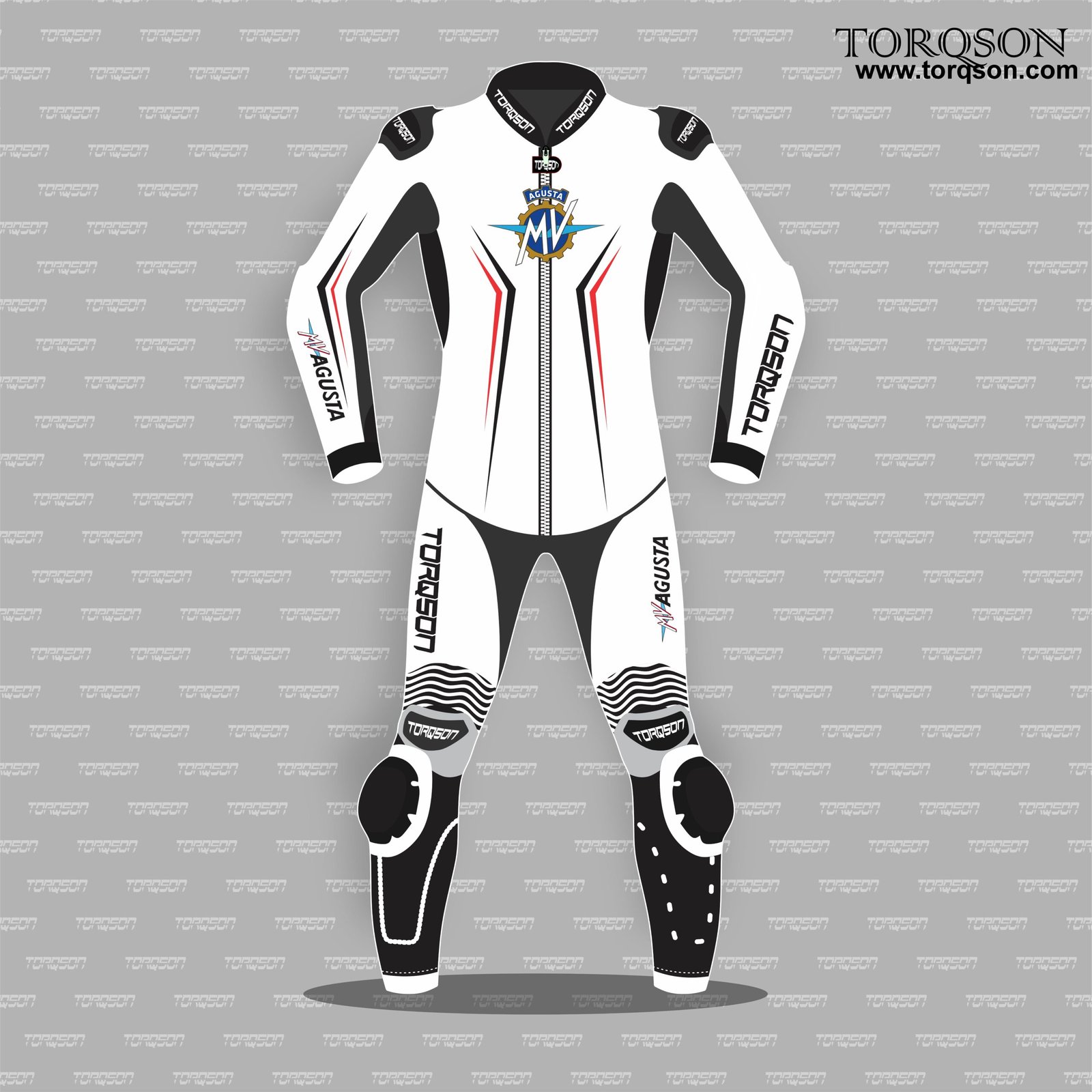 Mv Agusta mens motorcycle racing leather biker Suit