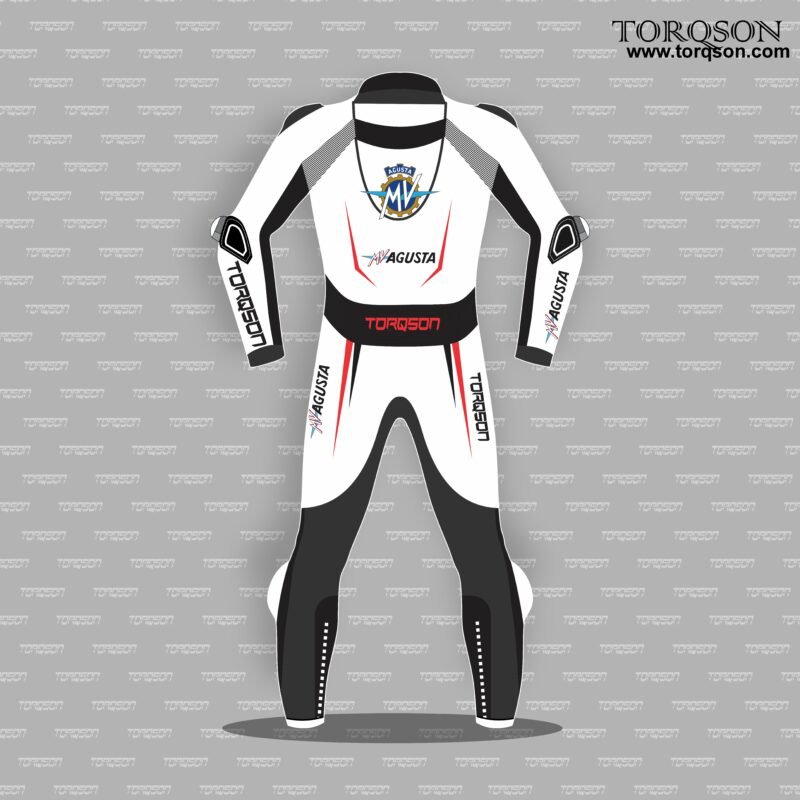 Mv Agusta mens motorcycle racing leather biker Suit