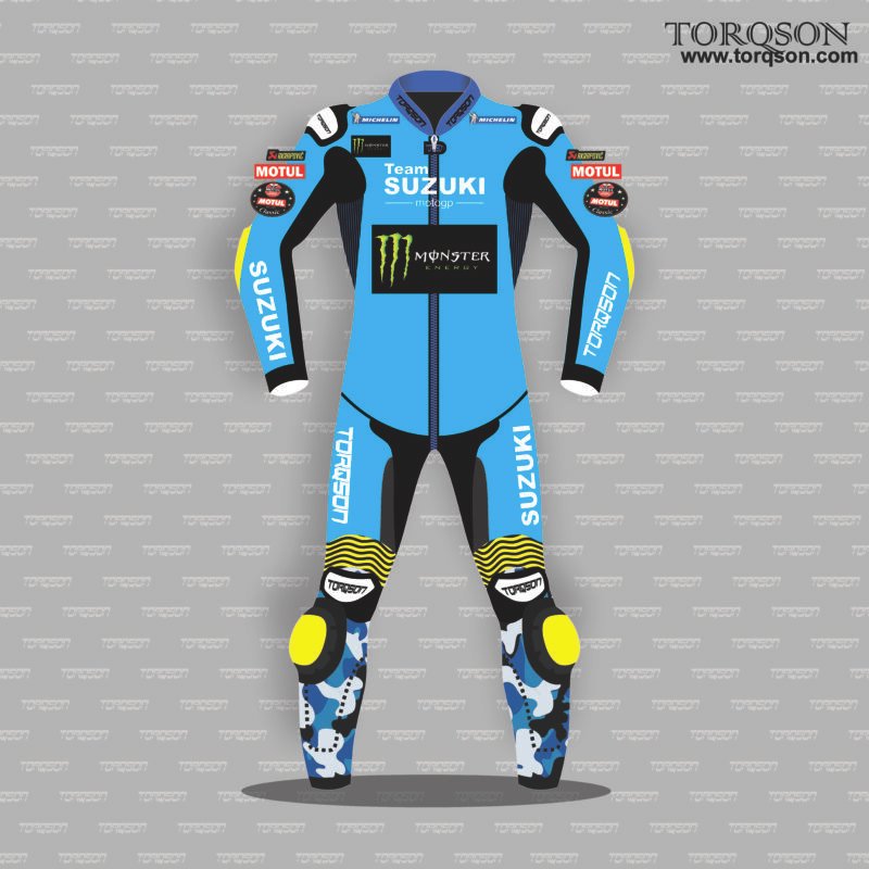 Suzuki Motogp Motorcycle Racing Leather Biker Racing Suit