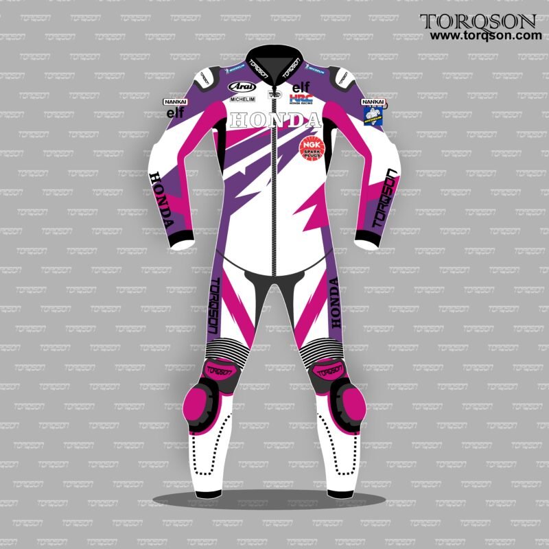Men & Women Honda CBR Fireblade Motogp Cowhide Leather Motorcycle Racing Suit