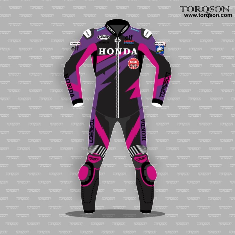 Men & Women Honda CBR Fireblade Motogp Cowhide Leather Motorcycle Racing Suit