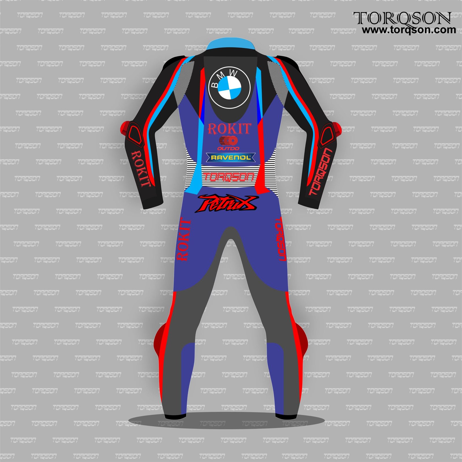 Men's BMW MotoGP Motorbike Racing Leather Biker Suit