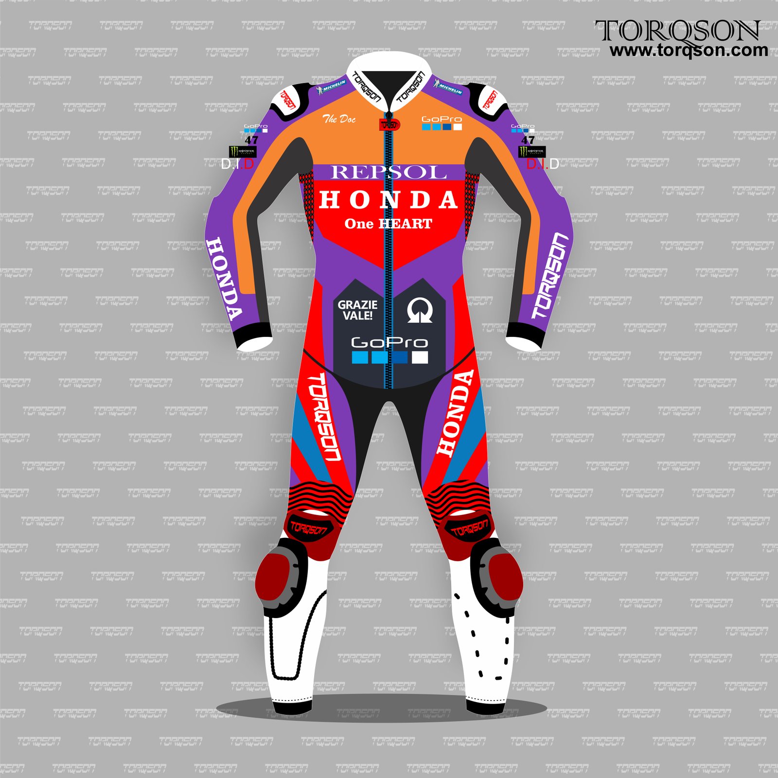 Men & Women Honda Repsol Leather Motorcycle Racing Motogp Biker Suit 2026