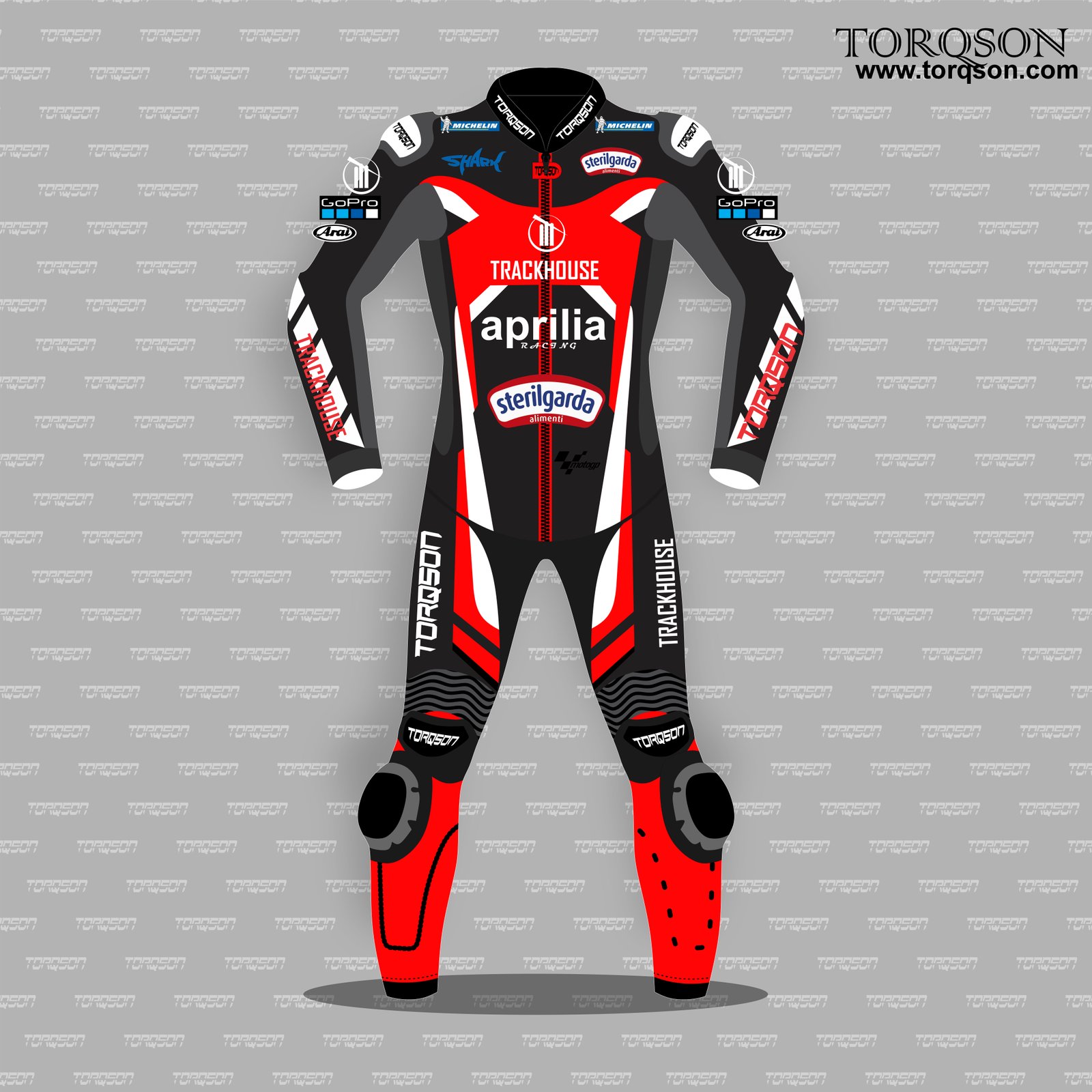 Aprilia Trackhouse MotoGP Style Motorcycle Racing Suit – Performance Edition