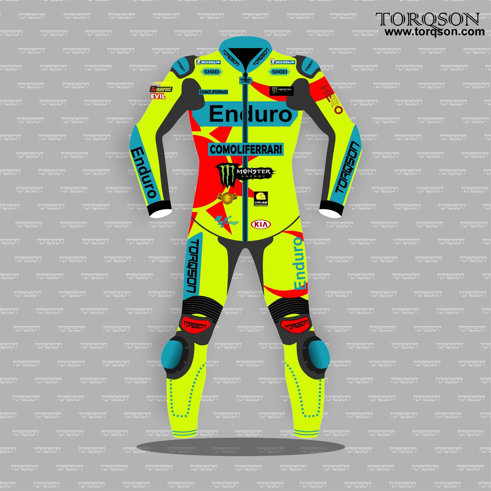 MotoGP Edition Enduro Motorcycle Racing Leather Suit