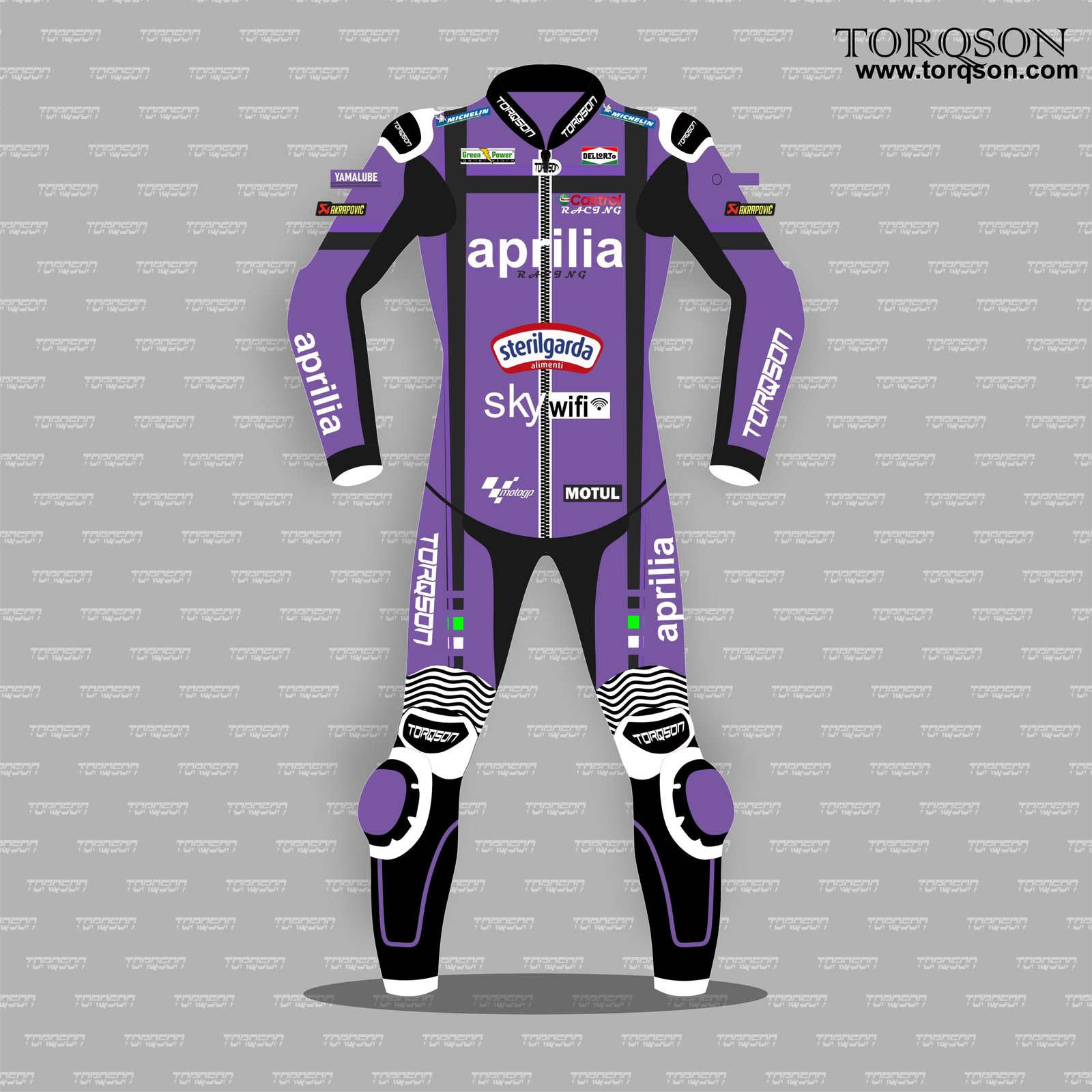 Motorcycle Full Body Suit Jorge Martin Aprilia MotoGP 2025