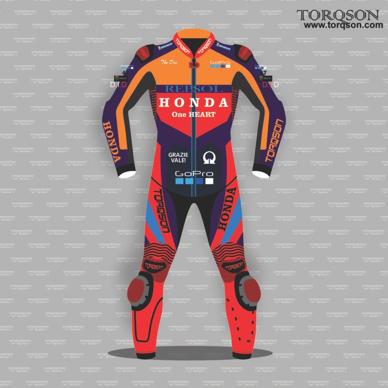 Men & Women Honda Repsol Leather Motorcycle Racing Motogp Biker Suit 2026