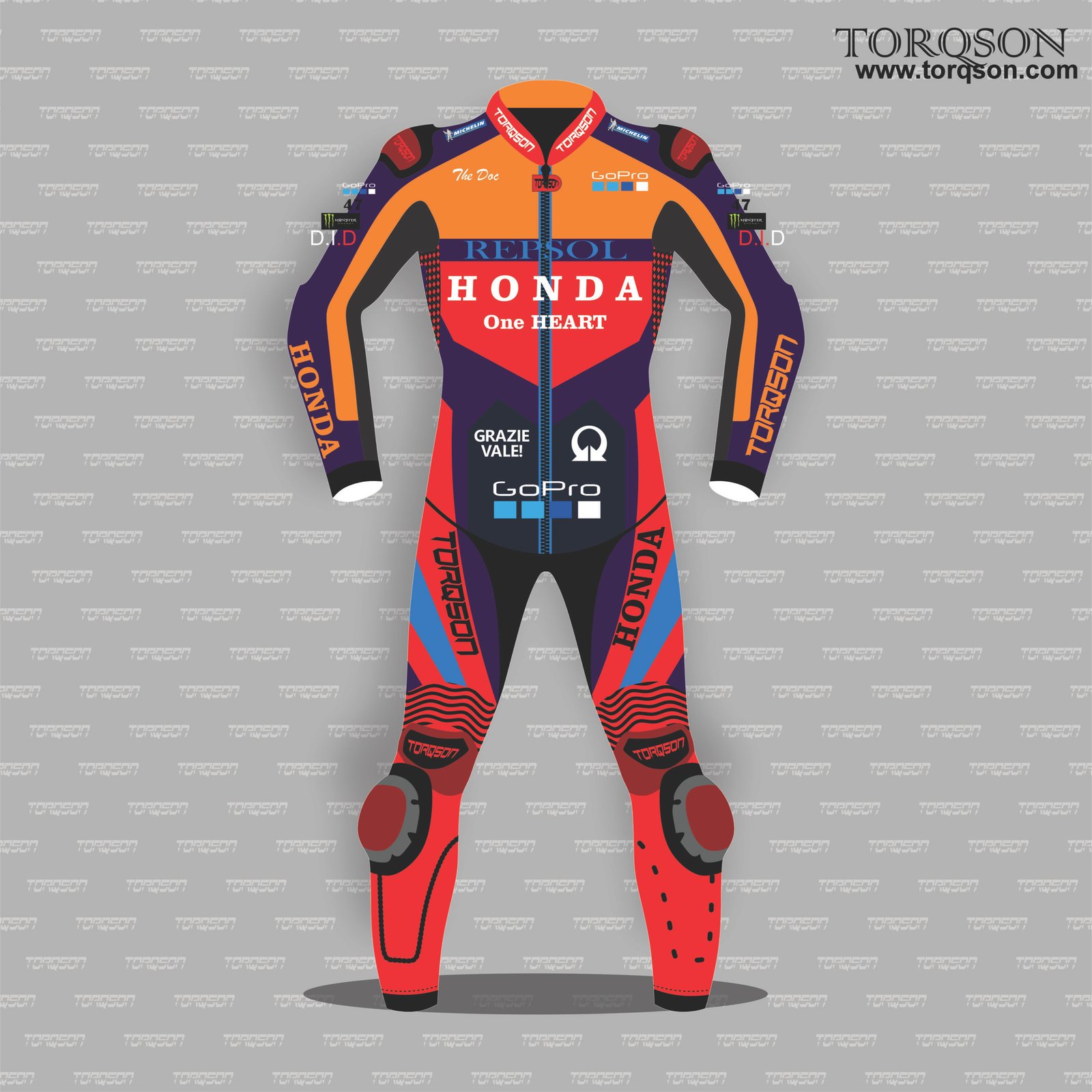 Men & Women Honda Repsol Leather Motorcycle Racing Motogp Biker Suit 2026