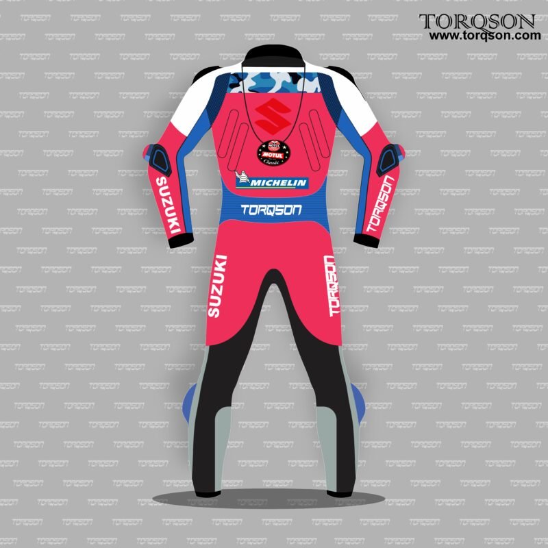 Suzuki Motogp Motorcycle Racing Leather Biker Racing Suit