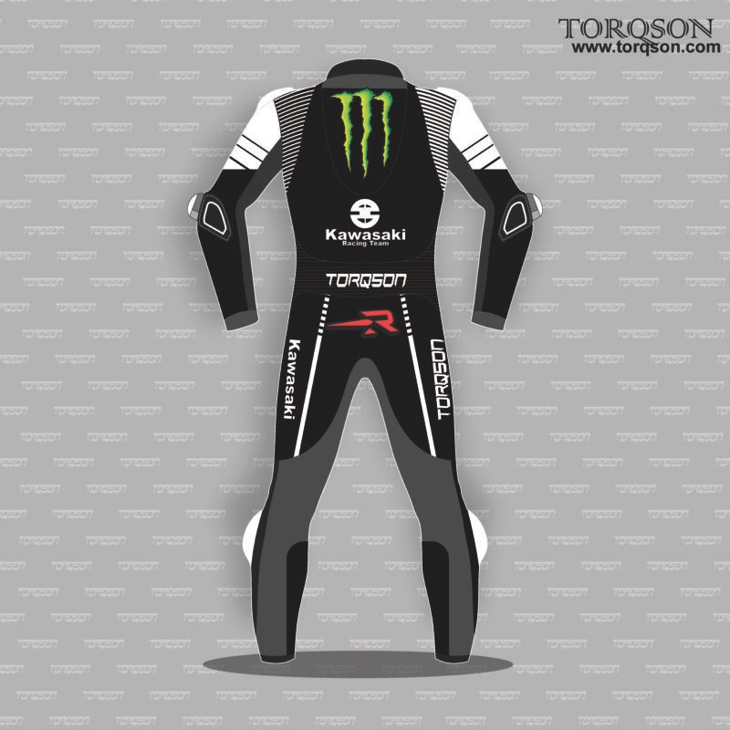 KAWASAKI NINJA MOTORBIKE RACING SUIT Kawasaki biker riding suit